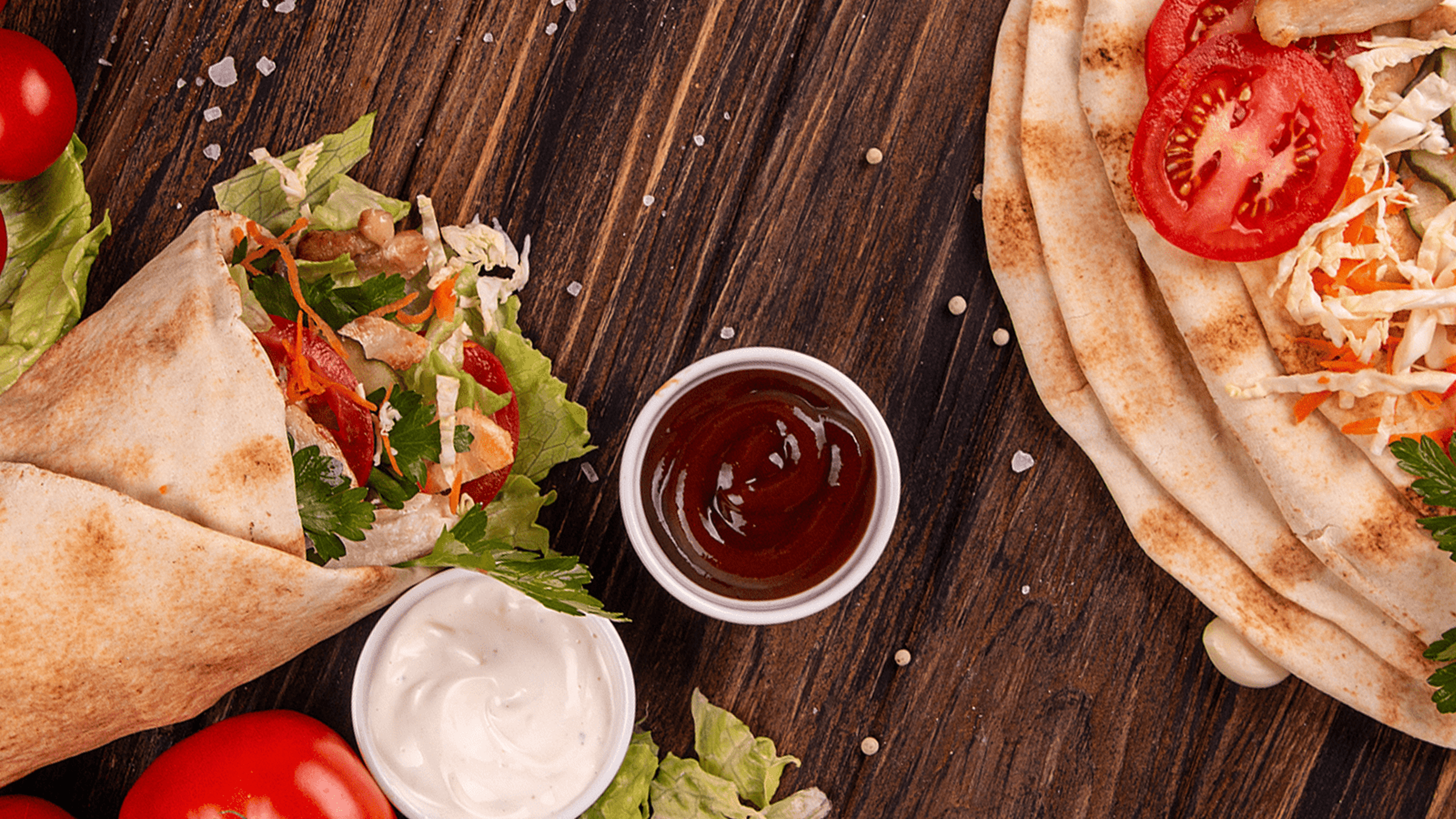 Buffalo Kebab, Pizza, Burrito